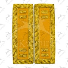 Civil War US Officer Shoulder Boards Captain two bars Cavalry Yellow