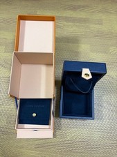 Louis vuitton collana originale gioielli custodia vuota scatola arancione usata