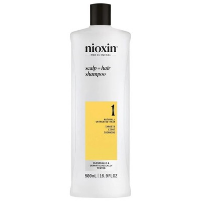 Nioxin System 1 Scalp + Hair Shampoo Liter / 33.8 oz | Natural / Untreated Hair