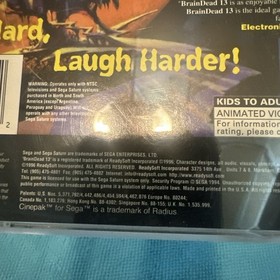 Brain Dead 13 (Sega Saturn) - Complete With Reg Card, Free Shipping!