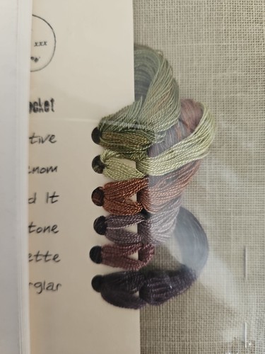 Fibers to Dye For MONTENEGRIN BOOK POCKET Counted Cross Stitch Kit by Amy Mitten - Picture 6 of 7