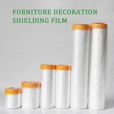 Car Paint Masking Film Plastic Drop Cloth Furniture Cover Dust Shielding Film