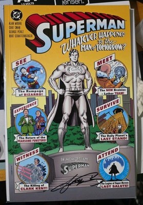 Superman Whatever Happened to the Man of Tomorrow? Signed by George Perez!! 1997