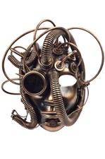 Steampunk Industrial Figure Mask Copper 