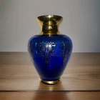 Vintage Venetian Murano Cobalt Glass Vase