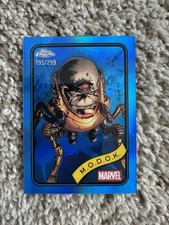 2025 Topps Chrome Marvel MODOK Blue Refractor /299 #117 M.O.D.O.K