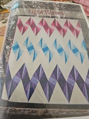 Quiltmaker Quilt Kit HTF ''Light Waves''Kit For Quilt Top Fin Size 60'' X 72''