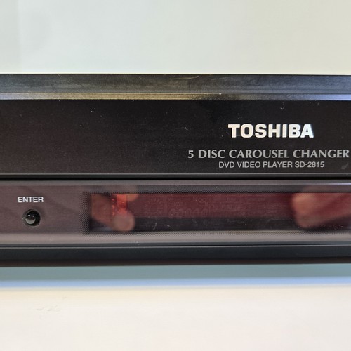 Toshiba SD-2815U DVD CD Player 5-Disc Carousel Changer No Remote Tested Working - Picture 5 of 16