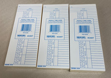 Rediform Time cards 300 cards 3 packs 100 cards each, New unopened!!