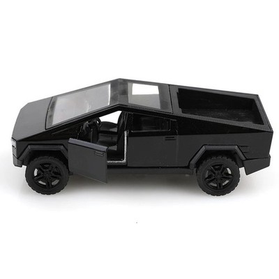 1:36 Alloy CyberTruck Model Car Pull Back Toy Pickup Truck Diecast Vehicle 4WD