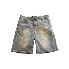 Democracy Ab solution Blue Denim Bermuda Shorts Womens 6 Light Wash