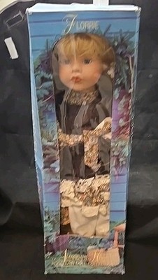 Florrie Amandas House Porcelain Doll Collection 20in. w/Stand Hand-Painted G5