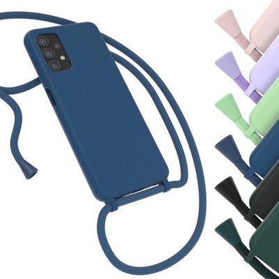 EAZY CASE für Samsung Galaxy A32 5G Hülle mit Band Handykette Silikon Smartphone