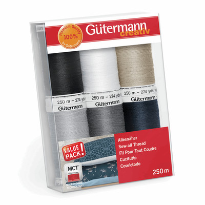 Gutermann Fadenset: Sew-All - 6 x 250m - sortiert - Col.1