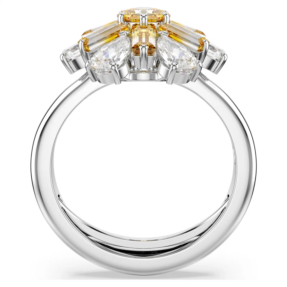 Anillo de cóctel SWAROVSKI IDYLIA NUEVO EN CAJA cortes mixtos, amarillo 50-55 £139 y bolsa de regalo Foto 4 de 4