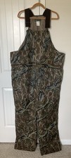 EUC Vtg 80s #16101 GANDER MOUNTAIN Mossy Oak Treestand Camo Bib Overalls Sz 4XL