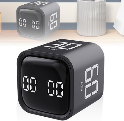 Cube Timer, Digital Schwerkraftsensor Flip Timer Drehbarer Küchentimer, Wiederau