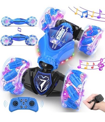 Gesture Sensing Remote Control Car Toys Drift RC Stunt Car for Kids | 360° Blue