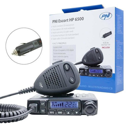 CB RADIO KIT PNI 6500 AM / FM + ANY COLOR MINI SPRINGER & 3/8 MAG MOUNT KIT - Picture 3 of 34
