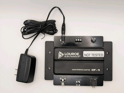 LOUROE ELECTRONICS IF-1 Microphone Audio Interface RCA & 3.5mm Stereo Outputs