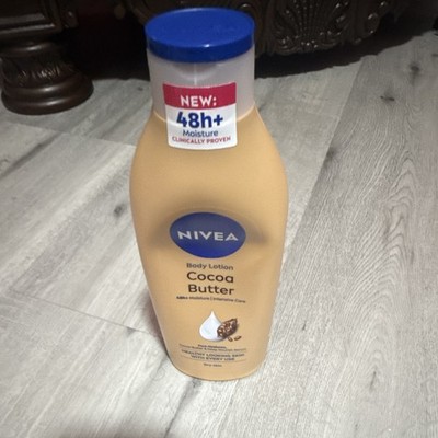 NIVEA Cocoa Butter Body Lotion 48h+ Moisture Care Daily Use Moisturizer 400 mL