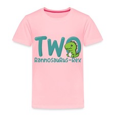 Funny Cute Two-Rannosaurus Rex Dino Toddler Premium T-Shirt