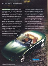 '91 Mazda Miata Special Edition, Snazzy USA Magazine Ad. US Mail Is $3.60
