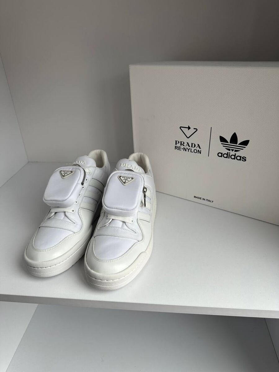 Prada x Adidas Re-Nylon Forum White Low Sneakers US 9.5 | eBay Prada x Adidas Re-Nylon Forum White Low Sneakers US 9.5 | eBay