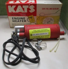 VINTAGE KAT'S EXTERNAL TYPE ENGINE HEATER-120 VOLTS/850 WATTS/PART # K9-IN BOX