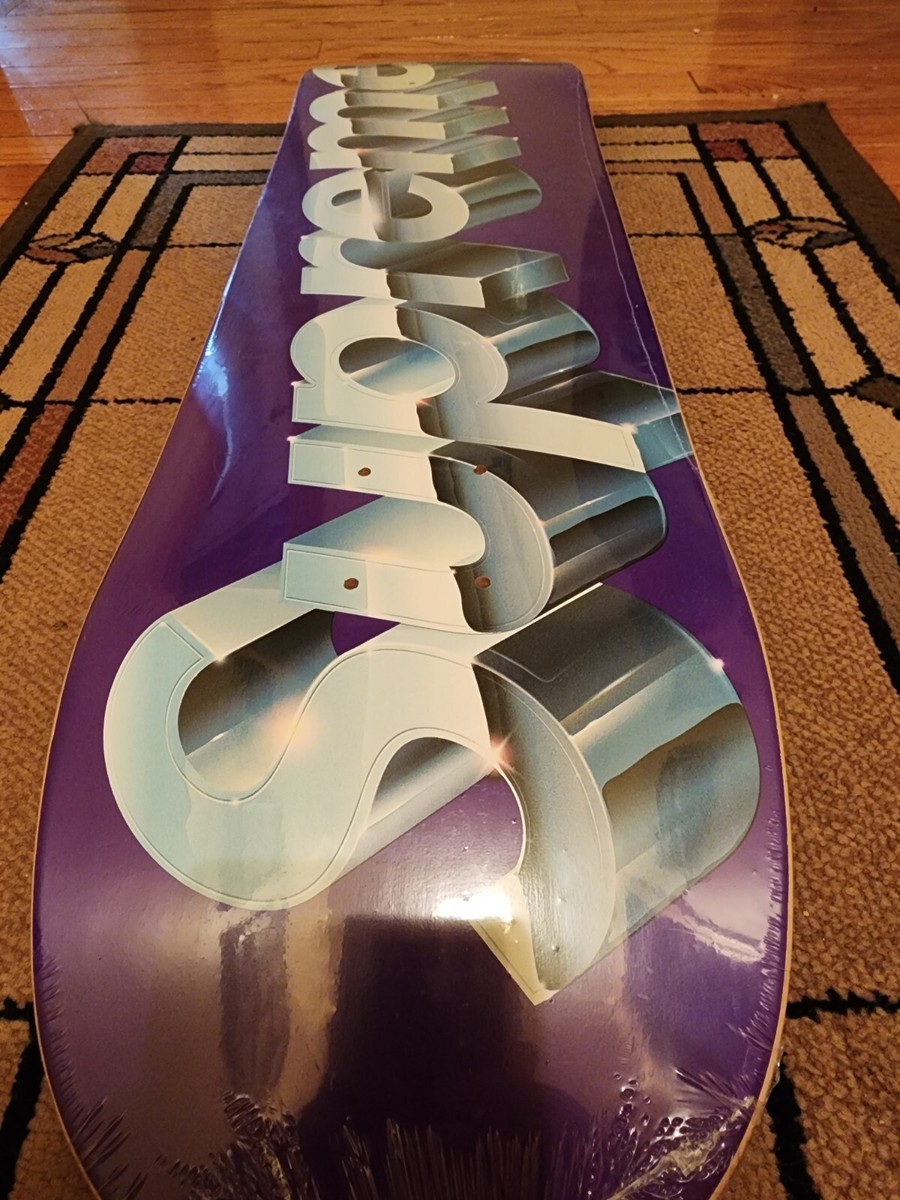 Supreme Chrome Logo Skateboard Deck SS20 Drop | eBay