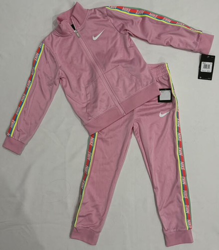 Nike Girls Pink 2 Piece Track Suit Pants & Jacket Size 6X New w/ Tags