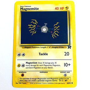 Magnemite 60/82 Unlimited Pokémon Card Team Rocket Common WOTC NM