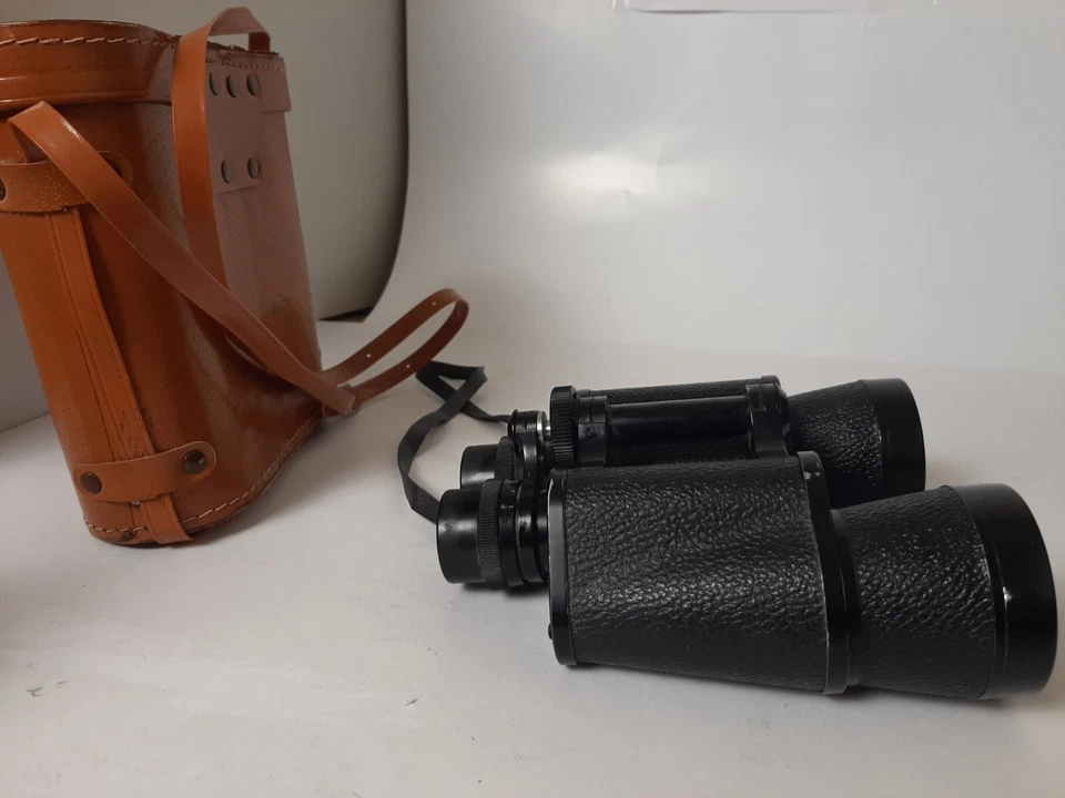 Omega Vintage Binoculars Coated Lens 7x50mm Field 7.1 No75257 w Original Case - Image 3 of 4