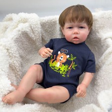 20" Boy Reborn Baby Dolls Lifelike Newborn Adorable Vinyl Full Body Toddler Toy