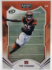 2021 Playoff Base 2nd Down #33 Tee Higgins /50 Cincinnati Bengals