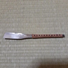 Nagamasa Tamahagane Kamisori Japanese straight razor leather handle