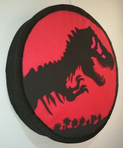 LOGOTIPO DEL MUNDO JURASICO PIÑATA, FIESTA DE CUMPLEAÑOS DEL PARQUE JURASICO, CUMPLEAÑOS DE DINOSAURIOS - Imagen 2 de 4