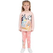 Bluey Girls Top And Leggings Set | Girls Outfit Set | Girls T-Shirt And Bottoms