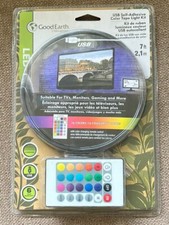 Good Earth USB Self Adhesive Color Tape Light Kit 16 Colors 7ft Indoor 776