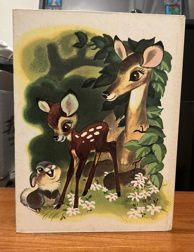 Big Book Golden Walt Bambi Disney Hardcover 1941 - 1976 24th Printing - Picture 2 of 9