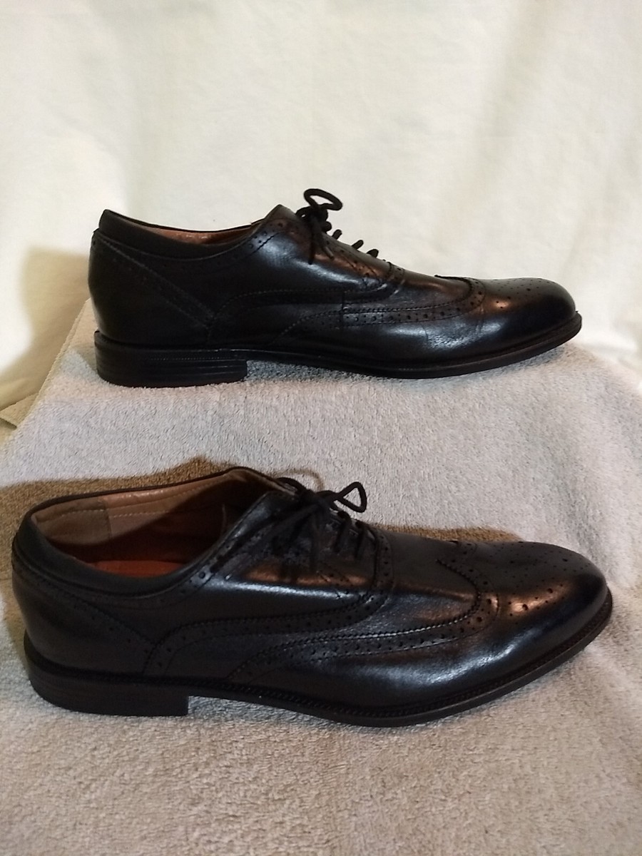 Oxford Shoes Zapatos Gh Bass Co Bass Co Mens Black Leather Flex