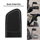 Black Brake Pedal Pad Bolt On Forward Fit For Harley Softail Street Fat Bob 18