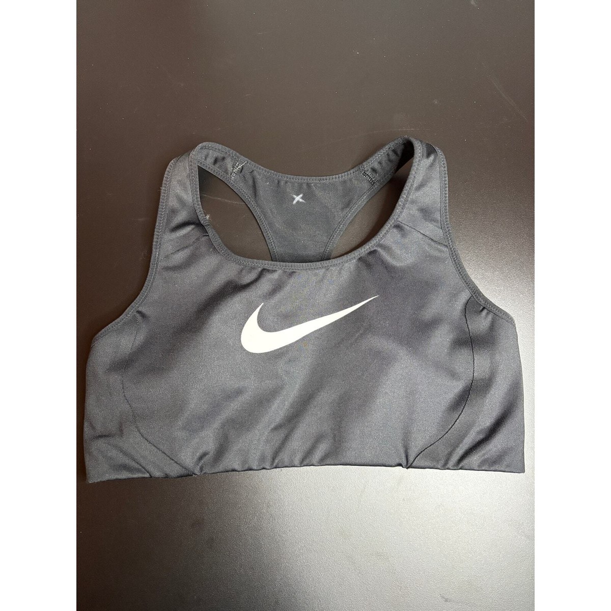 silver nike sports bra
