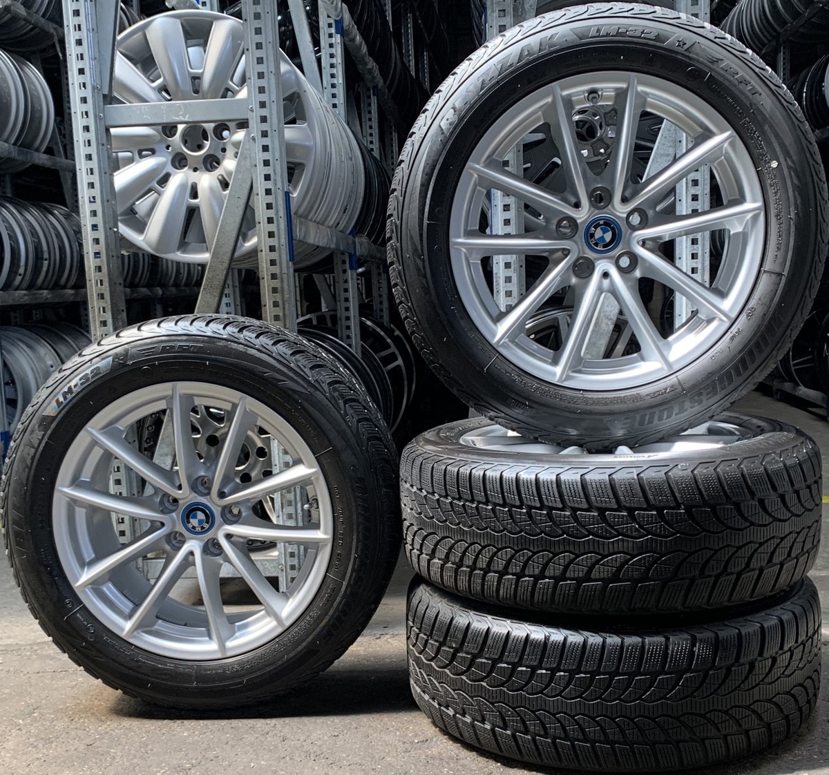 BMW5シリーズ　225/55R17×4 4 Orig BMW Winter Wheels Styling 618 225/55 R17 97H 5er G30