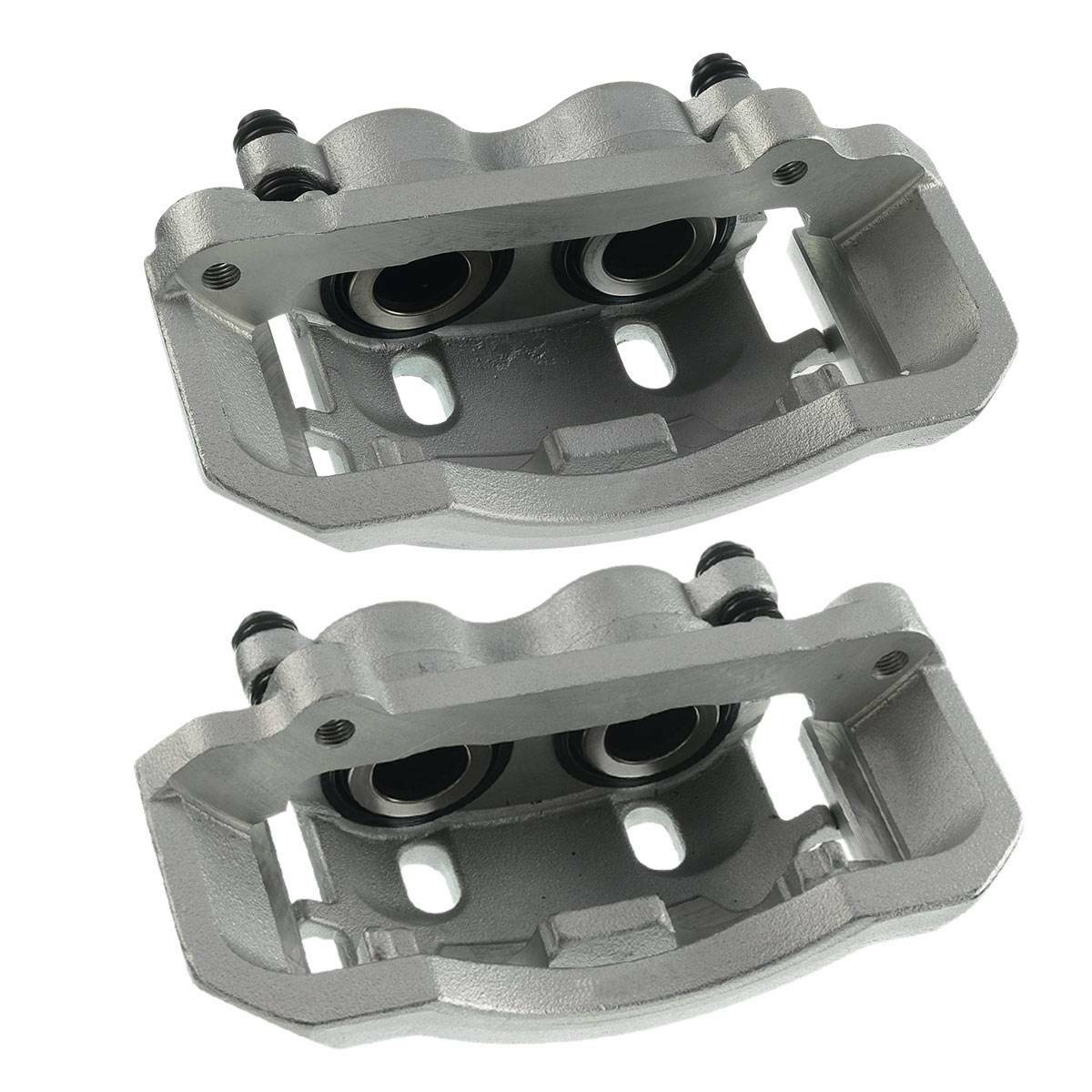 Pair Front Brake Calipers with Bracket for Dodge Ram 2500 3500