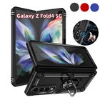 For Samsung Galaxy Z Fold 4 Ring Holder Rugged Protective Armor Hard Case Cover
