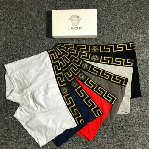 Veʀsace 1-4Pack Greca Pattern Men's Boxer Briefs..new