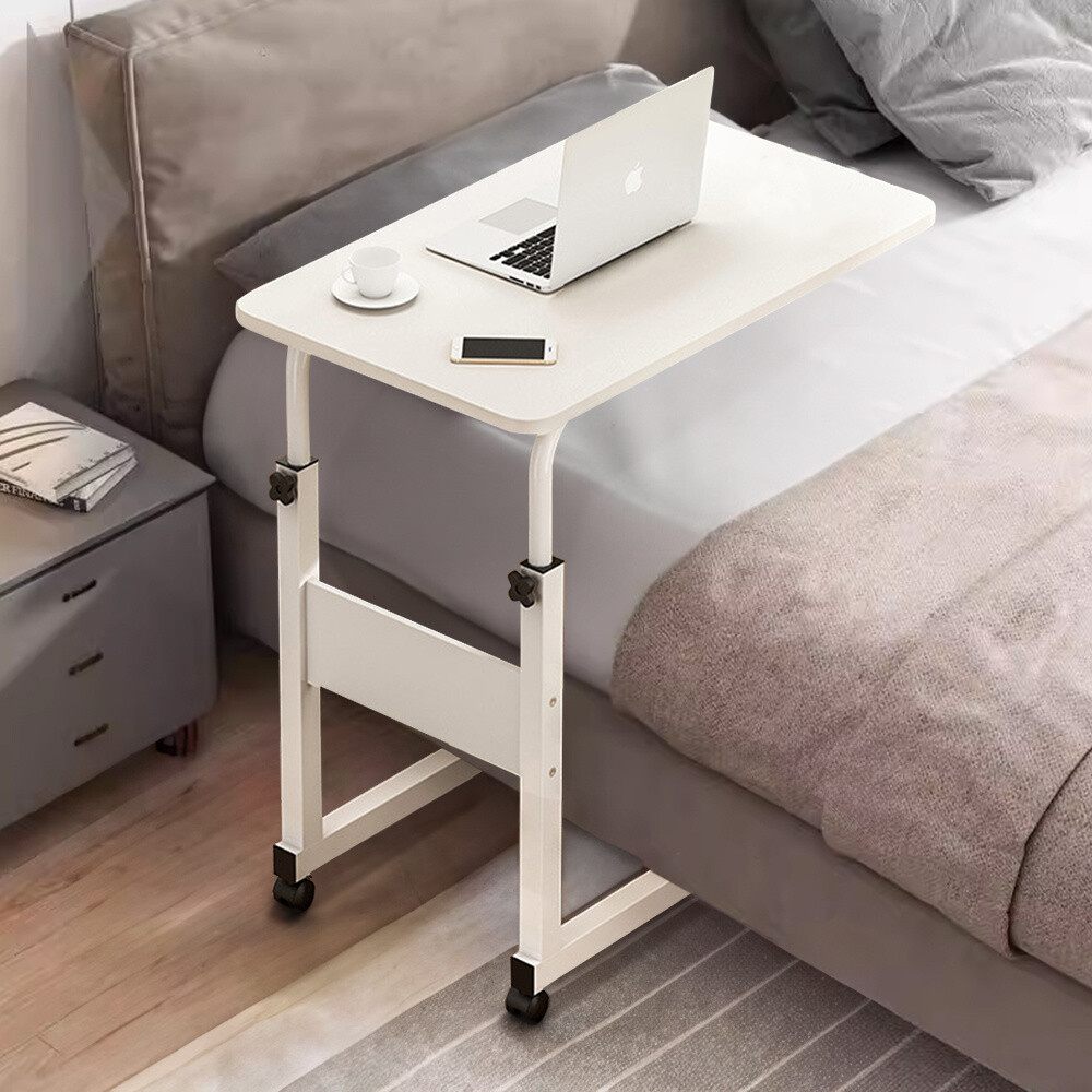 Adjustable Height Over Bed Table Tray Mobility Aid Chair Computer