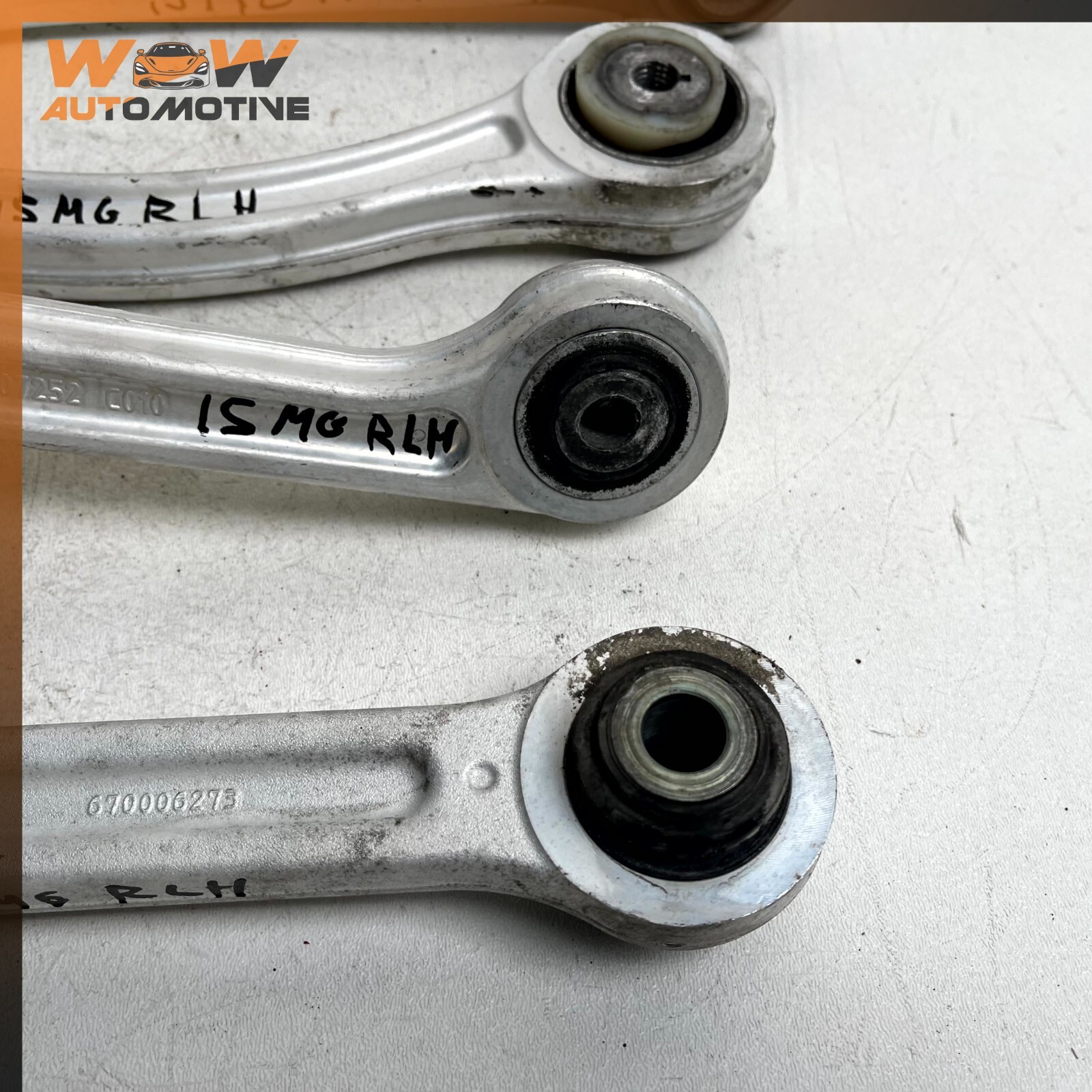 14-17 MASERATI GHIBLI REAR LEFT DRIVER SIDE CONTROL ARM SET OF 4 ITEM OEM