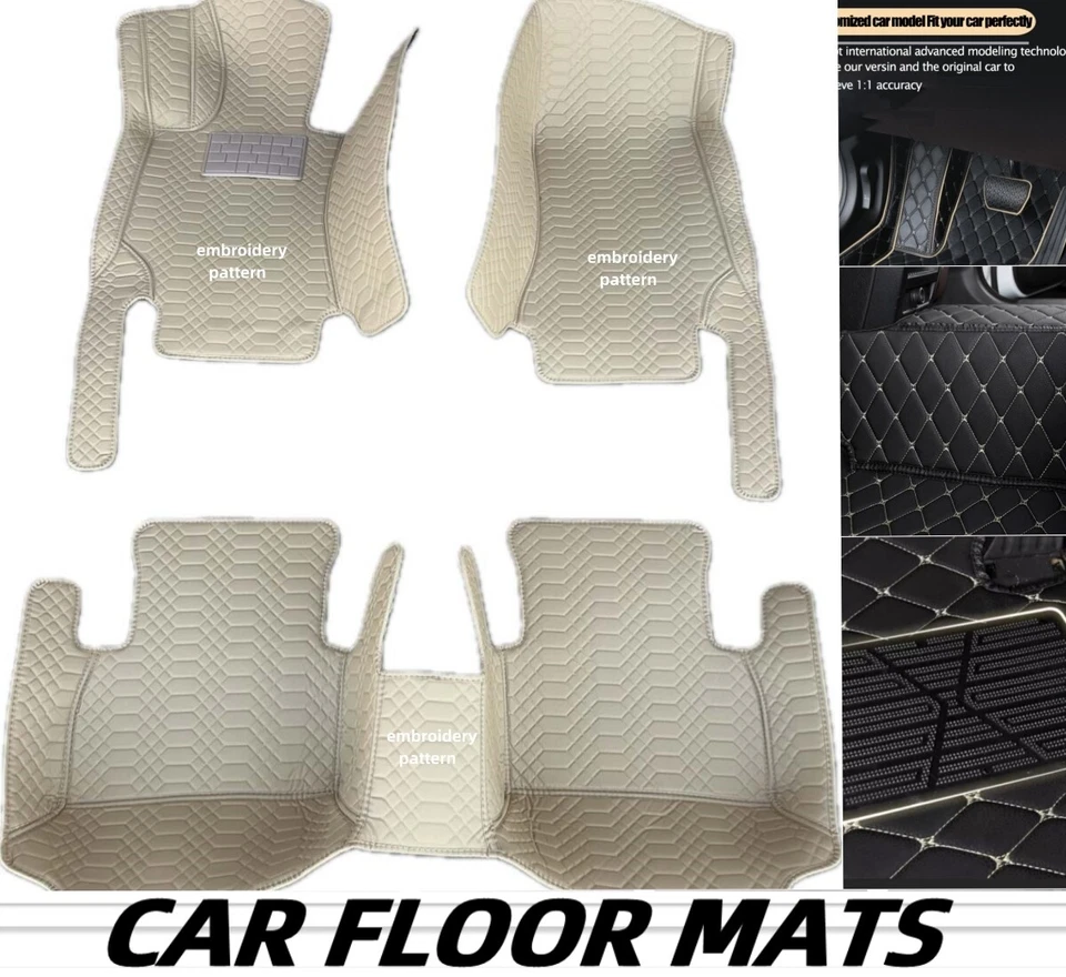 For Alfa Romeo Car Floor Mats Waterproof Carpets Luxury All Weather Auto Rugs 3D - Изображение 2 из 4